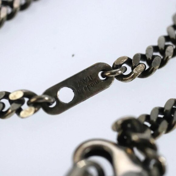 LOUIS VUITTON LV Wood Necklace metal Dark Silver MP2818 LV Auth 87375 - Picture 6 of 15